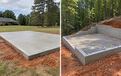 Monolithic Slab vs. Stem Wall: Garage, Shop, and Barndominium Slabs in the Upstate